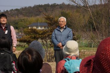 共催ということで，倉敷の自然をまもる会の笹田会長のあいさつ。