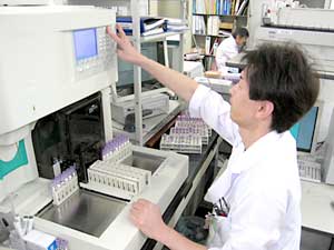 検査の様子
