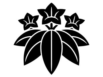 笹龍胆」紋。ササリンドウは「笹＋竜胆」ではなく、本種の葉が笹に似ていることからの別名である。