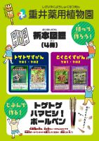 自然史博物館まつり・植物園ブースチラシ