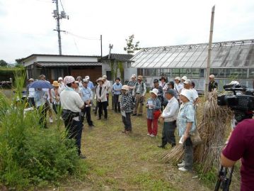 開会のあいさつ中。今回は倉敷ケーブルテレビの取材が入っていたので、園長もちょっと緊張気味だったかも！？