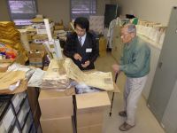 11日：古屋野名誉園長採集の植物標本を倉敷市立自然史博物館へ搬入（寄贈手続きは後日）