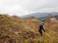 保全活動の準備として草原の草刈りを行いました