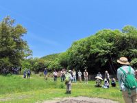 天候にも恵まれ、青空に新緑が映える一日でした。「春山」のあちこちに咲く花々を十分に楽しんでいただけたと思います