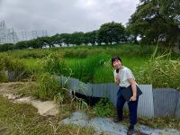 ミズアオイの生育状況に加えて、15日に実施した、保全活動の告知をさせてもらいました。