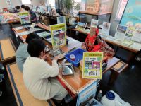 ハマビシのボールペン作りは博物館友の会ミュージアムショップでキットを購入、植物園ブースで作る、コラボ企画です。